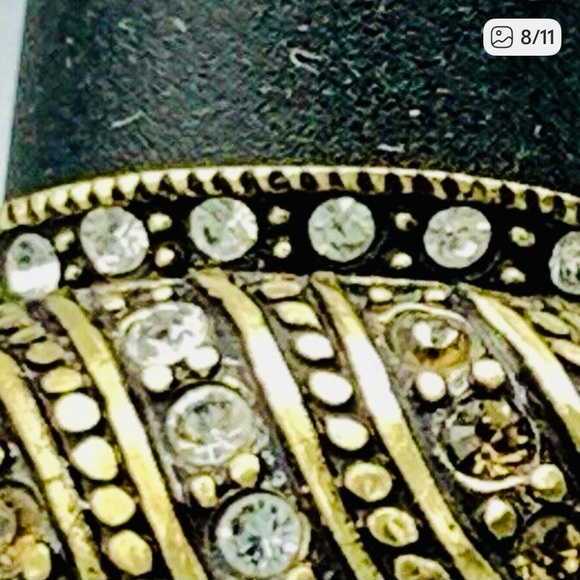 Heidi Daus Rhinestone Ring Size 7.75 Rhinestone Covered - Picture 8 of 11